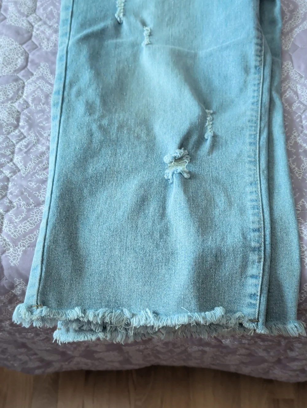 Light Blue Distressed Women’s Jeans